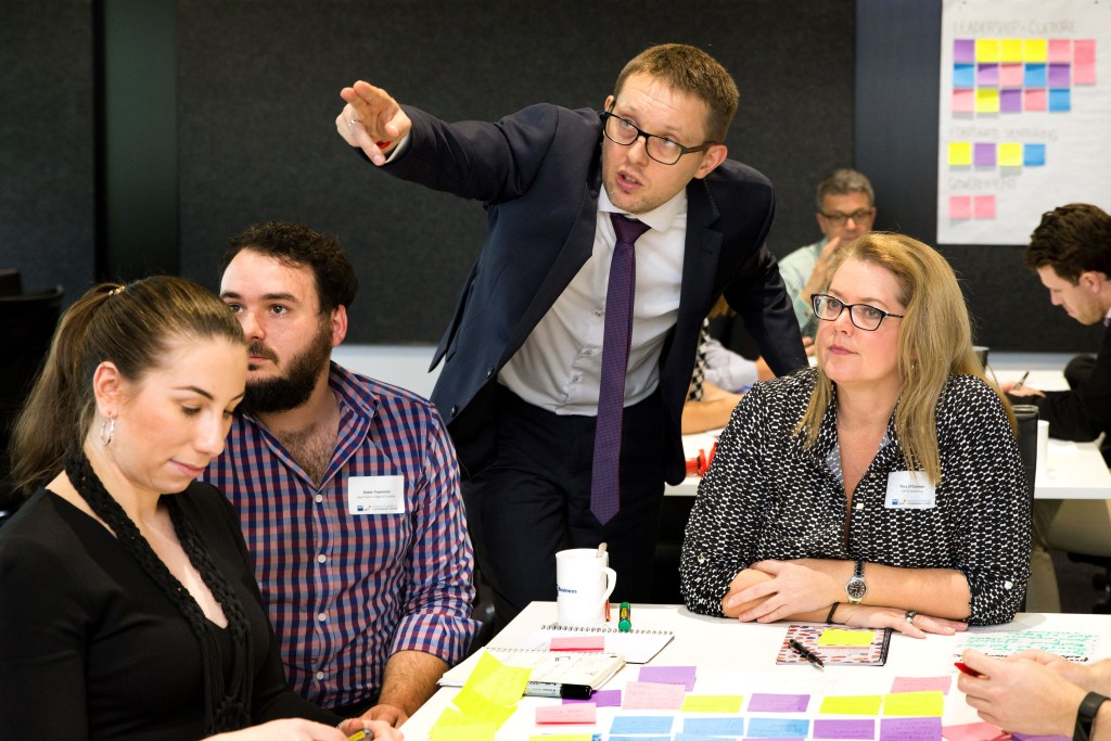 Marek facilitating an executive innovation workshop